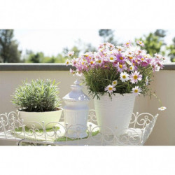 Cache-pot - PAGLIA - D 24 cm - Blanc