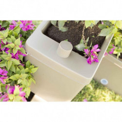 Kit 5 jardinières modulables - 59 x 23 cm - Blanc