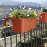 Set de 2 jardinières - RONDINE - 50 cm - Terracotta