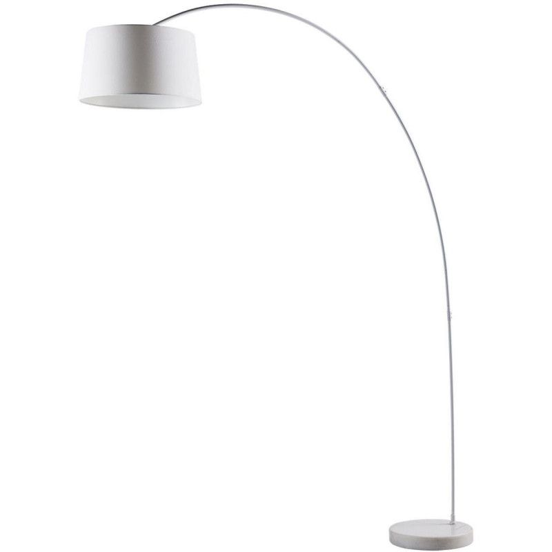 Lampadaire arc - Senisa - D 39 x H 177 cm - Blanc