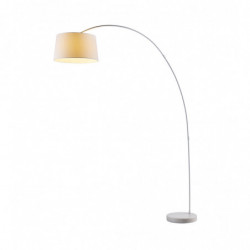 Lampadaire arc - Senisa - D 39 x H 177 cm - Blanc