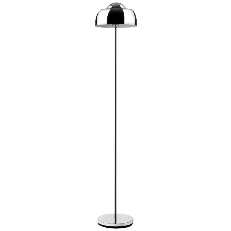 Lampadaire en métal - Aki - D 28 x H 150 cm - Argenté