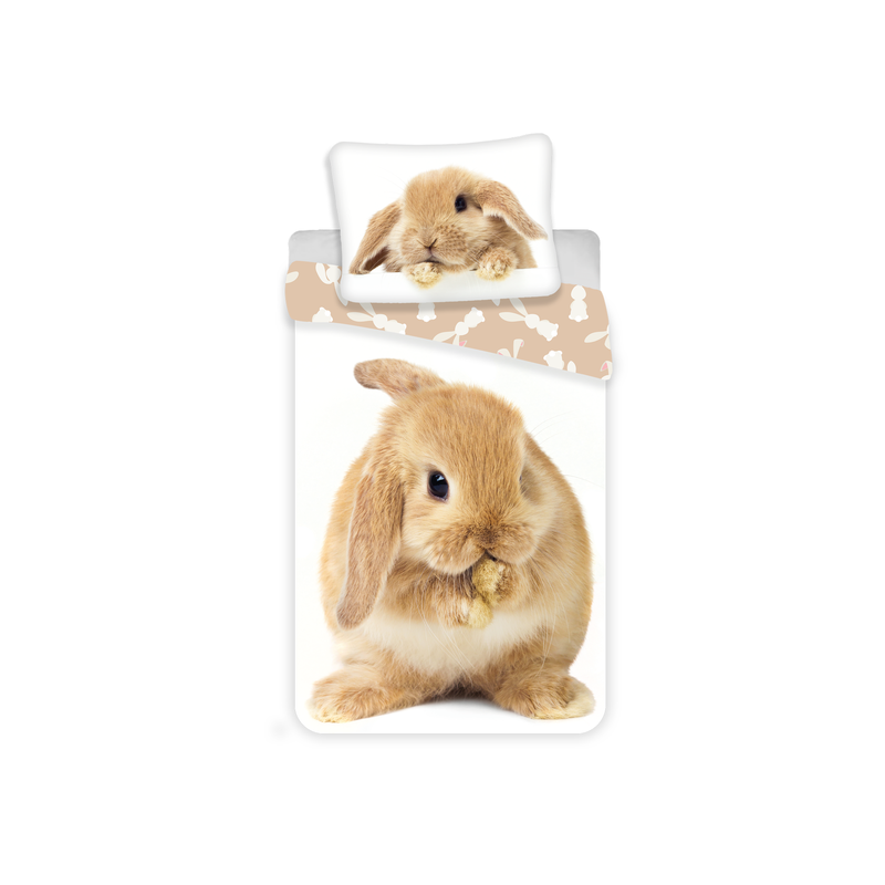 Parure de lit Lapin - 140 x 200 cm - Blanc