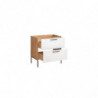 Meuble sous vasque - 80 x 46 x 61 cm - Duramen White