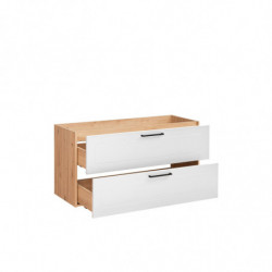 Meuble sous vasque - 120 x 46 x 61 cm - Duramen White