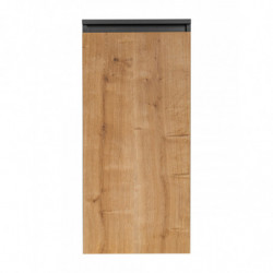 Armoire panier à linge - 40 x 33 x 87 cm - Stéphanie Grey Oak