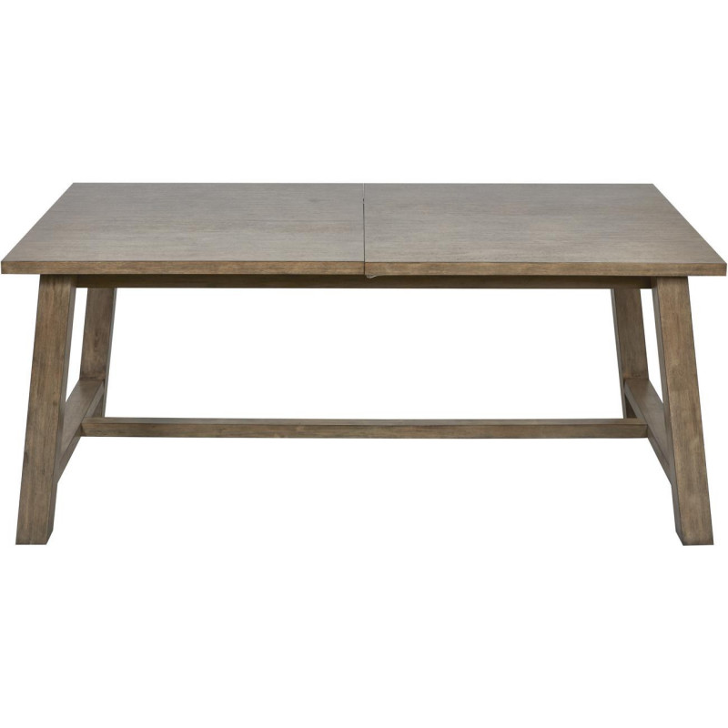 Table à manger avec allonge - Noemi - L 230 x l 100 x H 75 cm - Marron