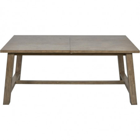 Table à manger avec allonge - Noemi - L 230 x l 100 x H 75 cm - Marron