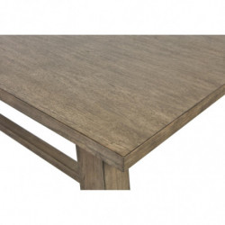 Table à manger avec allonge - Noemi - L 230 x l 100 x H 75 cm - Marron