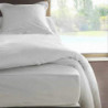 Housse de couette en percale de coton - Manoir - 200 x 200 cm - Blanc neige