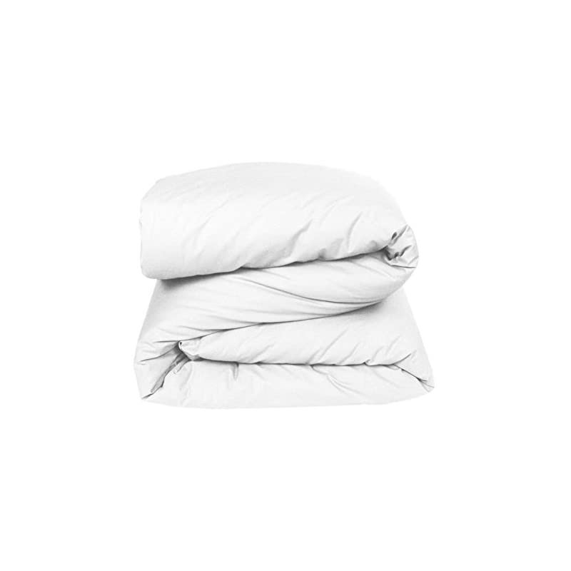 Housse de couette en percale de coton - Manoir - 240 x 220 cm - Blanc neige