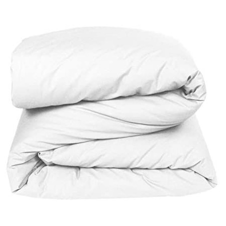 Housse de couette en percale de coton - Manoir - 240 x 220 cm - Blanc neige