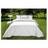 Housse de couette en percale de coton - Manoir - 240 x 220 cm - Blanc neige