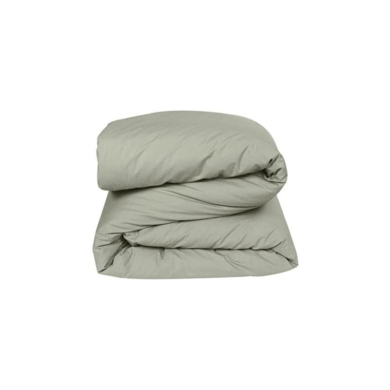 Housse de couette en percale de coton - Manoir - 260 x 240 cm - Gris clair