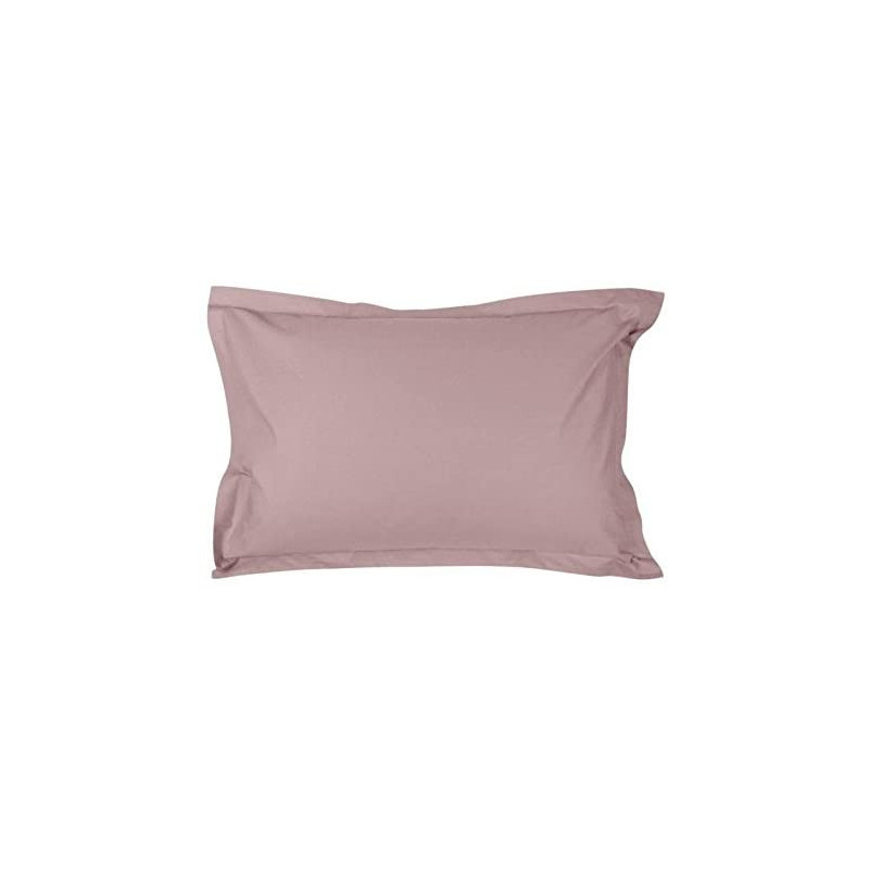 Taie d'oreiller en percale de coton - Manoir - 50 x 70 cm - Prune