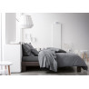 Housse de couette en coton - 57 Fils - 240 X 260 cm - Gris