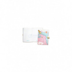 Journal intime en fourrure - Licorne - Rose