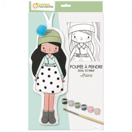 Poupée à peindre - Ariane - Coffret créatif