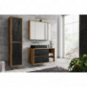 Ensemble meuble vasque + Armoire miroir + 100 cm - Hampton Concrete