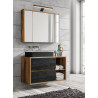 Ensemble meuble vasque + Armoire miroir + 100 cm - Hampton Concrete