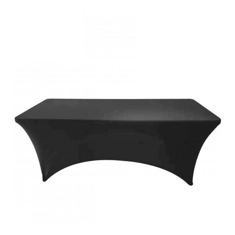 Housse pour table de réception - L 180 x l 75 x H 74 cm - Noir