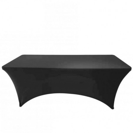 Housse pour table de réception - L 180 x l 75 x H 74 cm - Noir