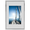 Cadre photo en plastique - Erica - 30 x 45 cm - Argent