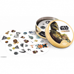 Dobble - Star Wars Mandalorian - Jeux de société - Blanc et doré