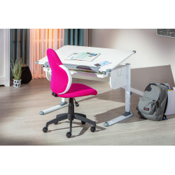 Chaise de bureau Jessi - 52 x 56 x 94 cm - Rose