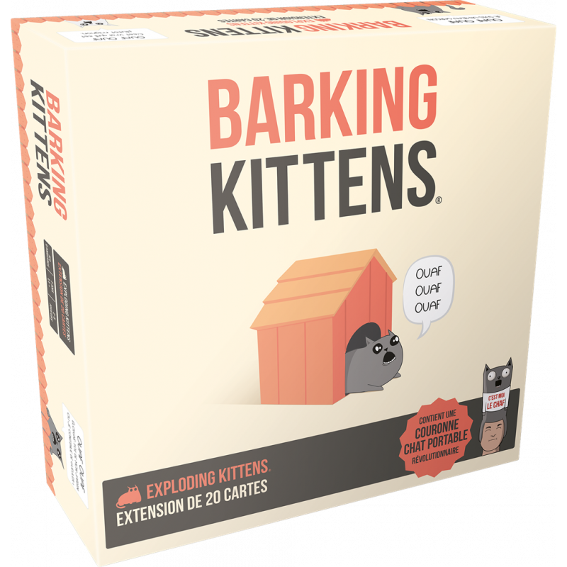 Extension de jeu - Exploding Kittens : Barking Kittens - Jeu de cartes