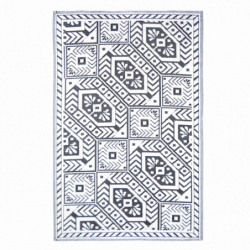 Tapis de jardin rectangulaire diamant - 182 x 122 x 0,4 cm - Noir