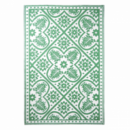 Tapis de jardin feuilles - 182 x 122 x 0,4 cm - Vert