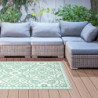 Tapis de jardin feuilles - 182 x 122 x 0,4 cm - Vert