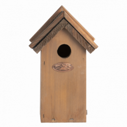 Nichoir pour Roitelet en bois - 11,3 x 16 x 21,5 cm - Marron