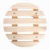 Support de plantes rond - 37,9 x 38,5 x 10,9 cm - Beige