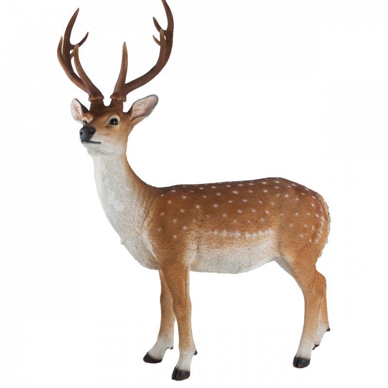 Figurine décorative intérieur ou extérieur - Cerf Sika debout L- H 100 cm