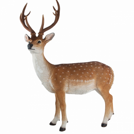 Figurine décorative intérieur ou extérieur - Cerf Sika debout L- H 100 cm