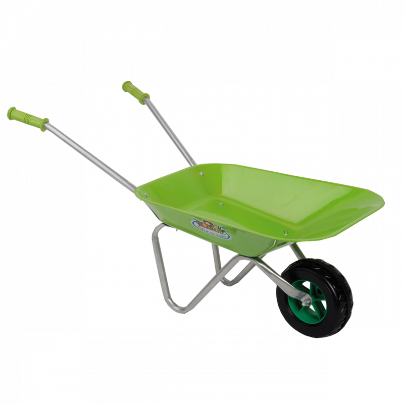 Brouette pour enfant - L 40 x l 76,5 x H 43 cm - Vert