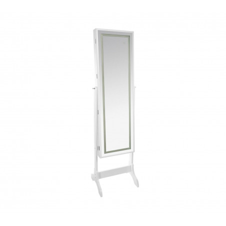 Armoire à bijoux - L 47 x P 37 x H 155,7 cm - Blanc