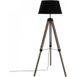 Lampadaire trépied - H 145 cm - Noir