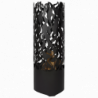 Brasero cylindre - Flammes  - D 39 x 118 cm - Noir