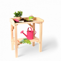 Table à rempoter pour enfant - L 48 x P 32,2 x H 60,8 cm - Bois de pin