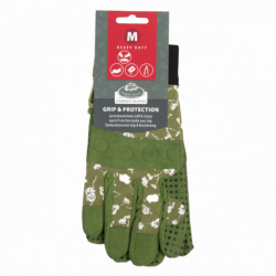 Gants de protection jardin grip & velcro - Taille L - Motifs imprimés