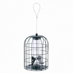 Mangeoir oiseaux pare-écureuils - D 17,8 x H 26,5 cm - Acier doux, PVC