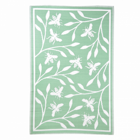 Tapis de jardin reversible - Motif abeille - 182 X 122 cm