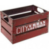 Lot de 3 cagettes - City - L 50,2 x P 30,1 x H 23,5 cm - Rouge