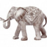 Elephant en résine Jade - H 30 cm - Gris