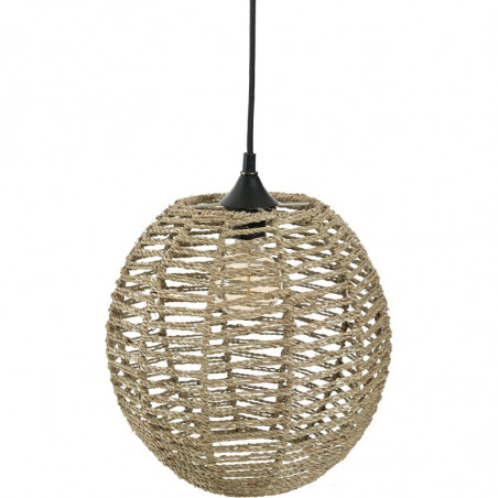 Suspension en rotin - Rana - D 33 x H 35 cm - Beige