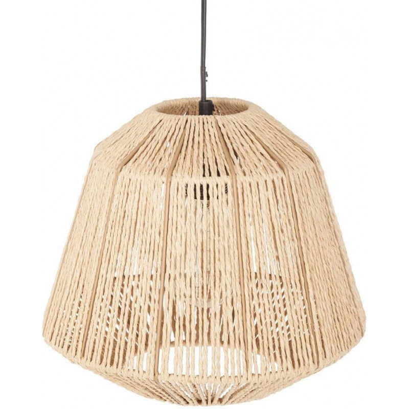 Suspension en corde - Jily - D 29 cm - Beige