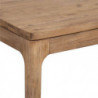 Table à manger extensible en bois massif d'acacia - Marron - L 180 x P 90 x H 76 cm